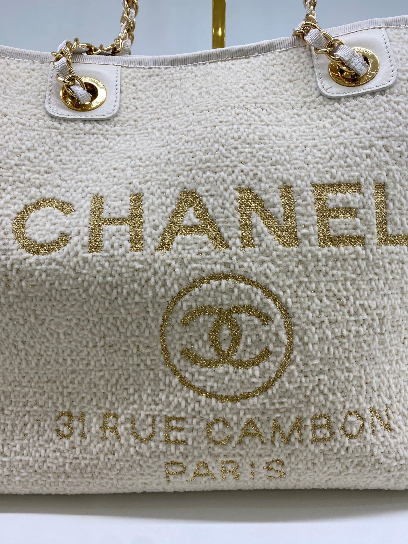 Chanel Deauville Beige Boucle GHW