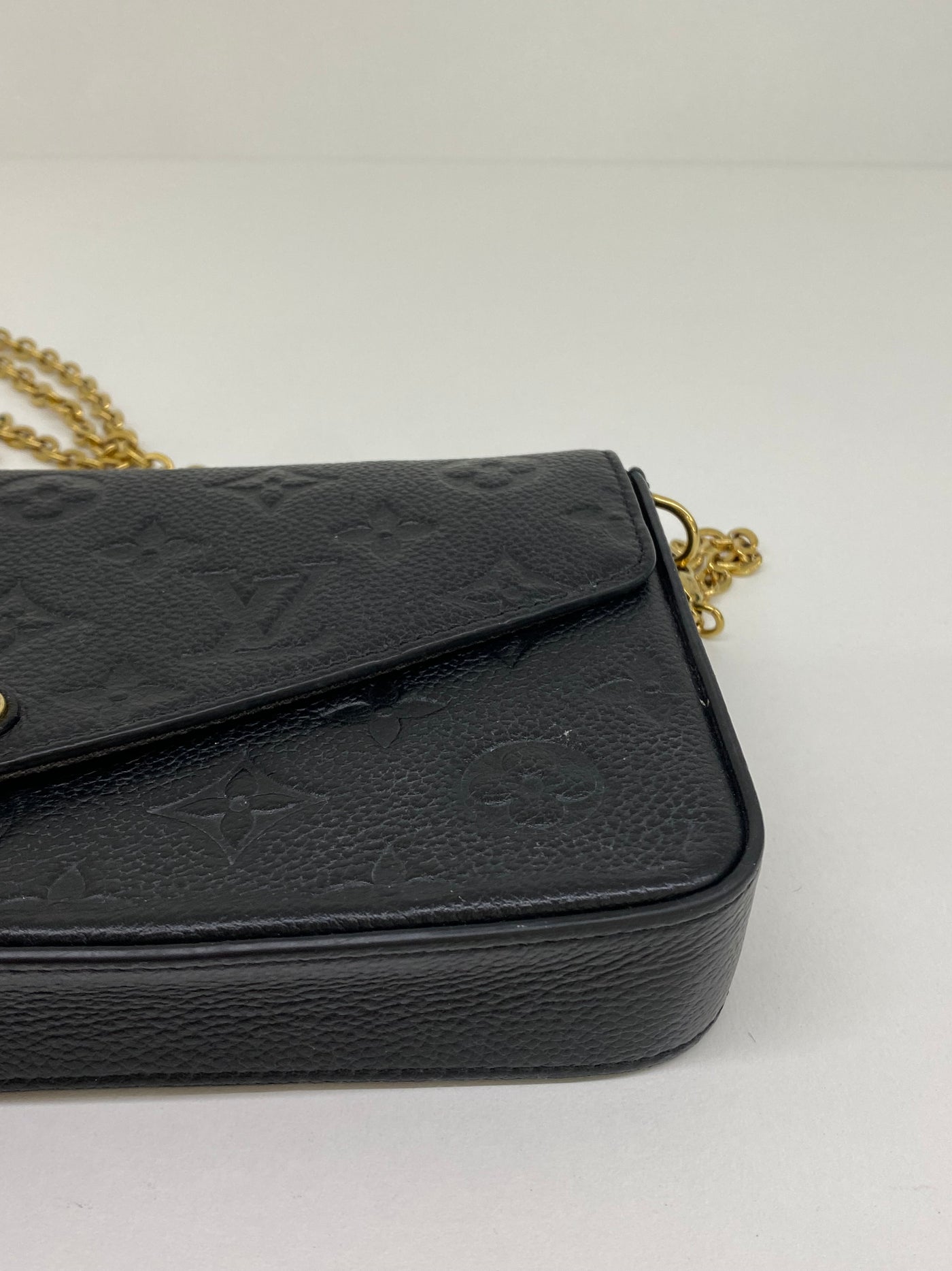 Louis Vuitton Felicie Monogram Pochette Black