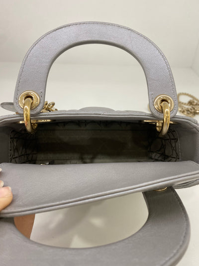 Dior Lady Dior Mini Silver GHW