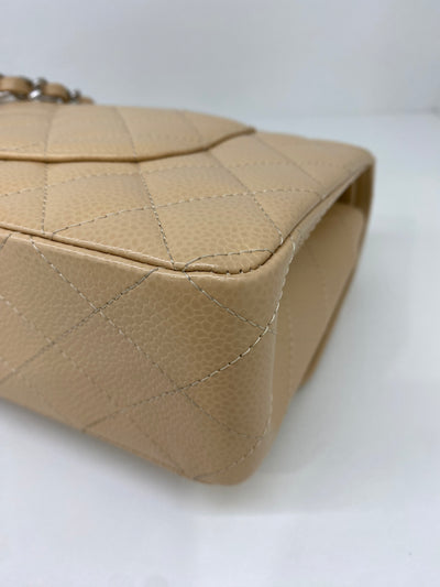 Chanel Classic Flap Medium Beige SHW