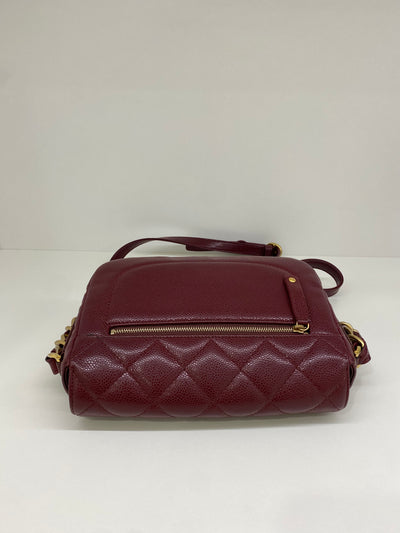 Chanel Small Flap Burgundy Caviar GHW