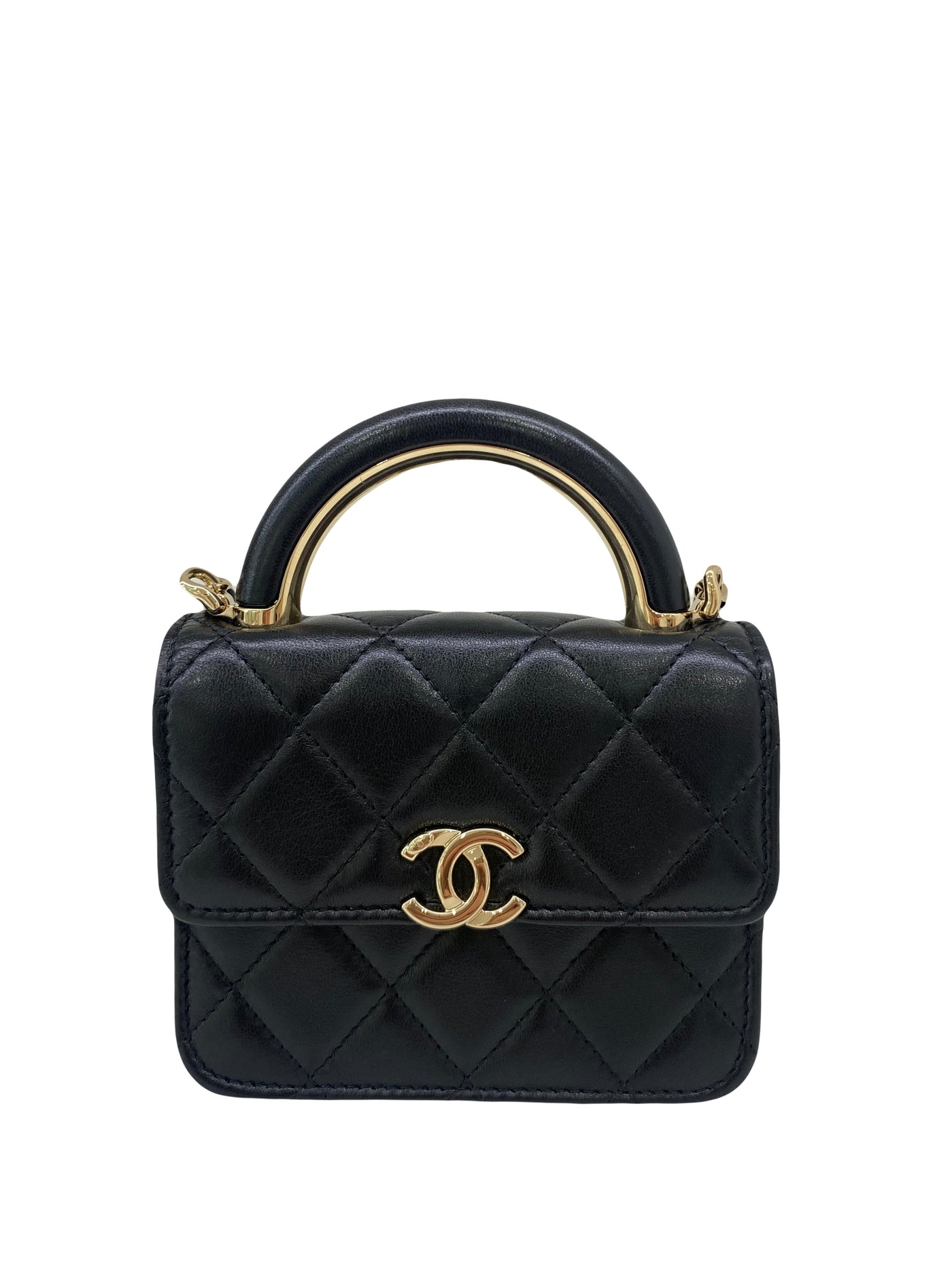 Chanel Coin Purse with Strap- Black