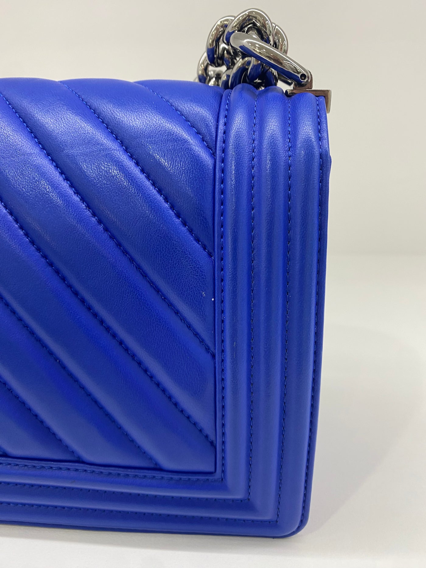 Chanel Boy Bag Medium - Electric Blue (series 24)