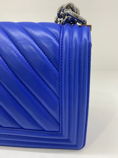 Chanel Boy Bag Medium - Electric Blue (series 24)