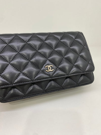 Chanel WOC Black Lambskin SHW