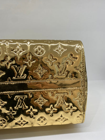 Louis Vuitton Gold Mirror Speedy 30