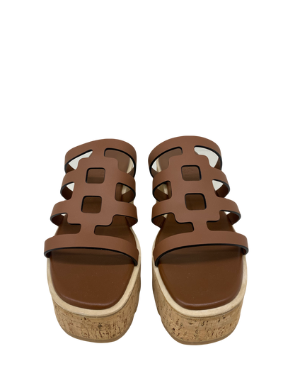 Hermes Wedges Gold Size 39