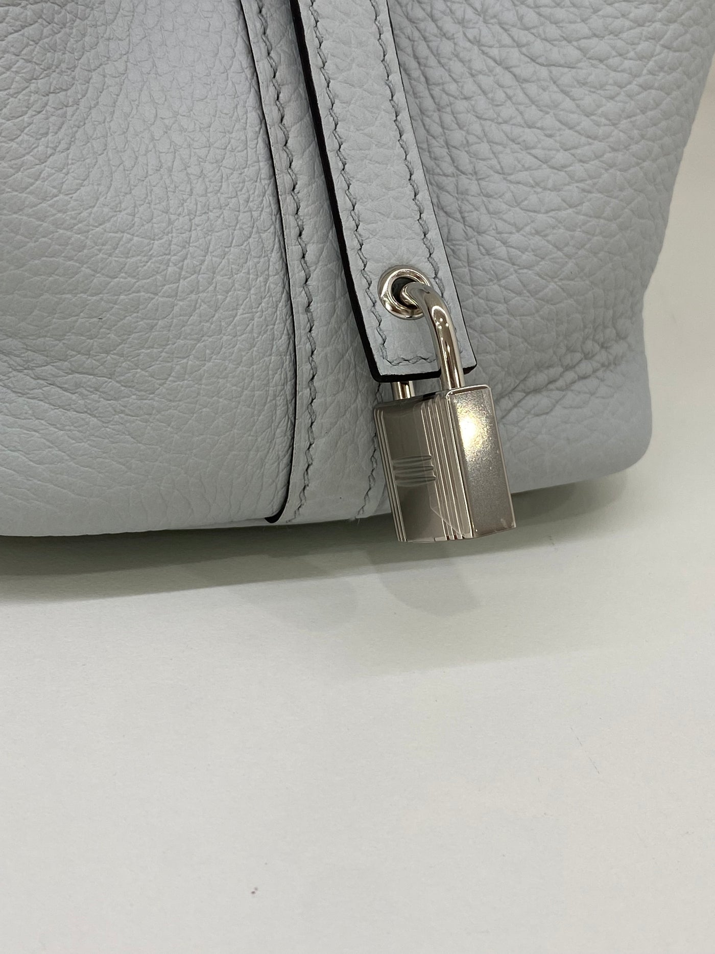 Hermes Picotin 18 Togo Bleu Pale PHW