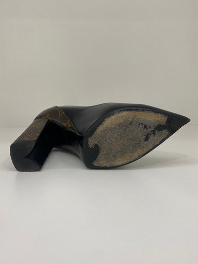 Louis Vuitton High Heels Black & Monogram 37