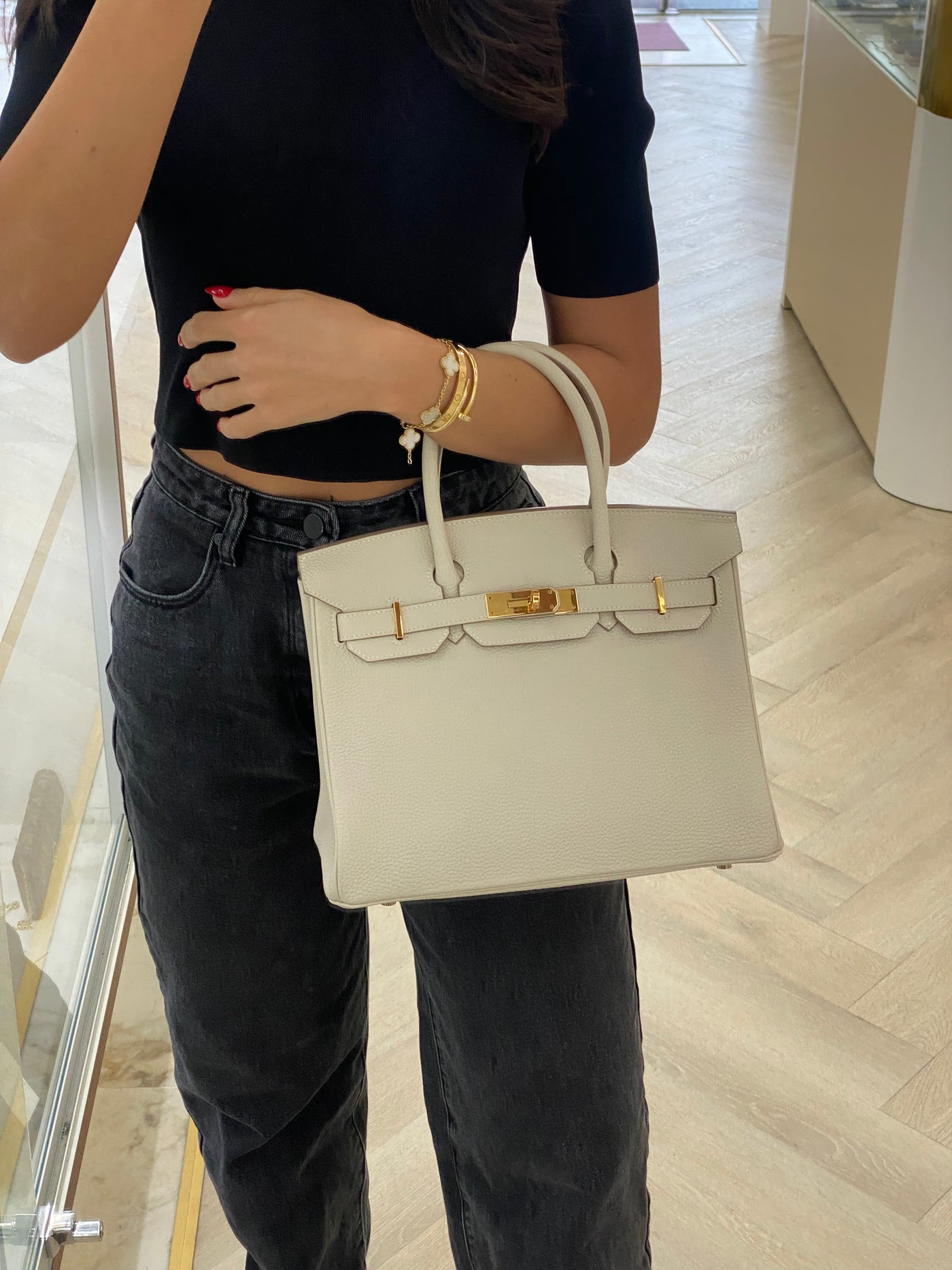 Hermes Birkin 30 Craie GHW