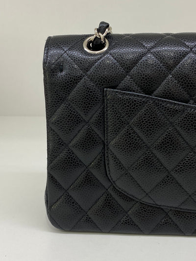 Chanel Classic Flap Medium Black Caviar SHW