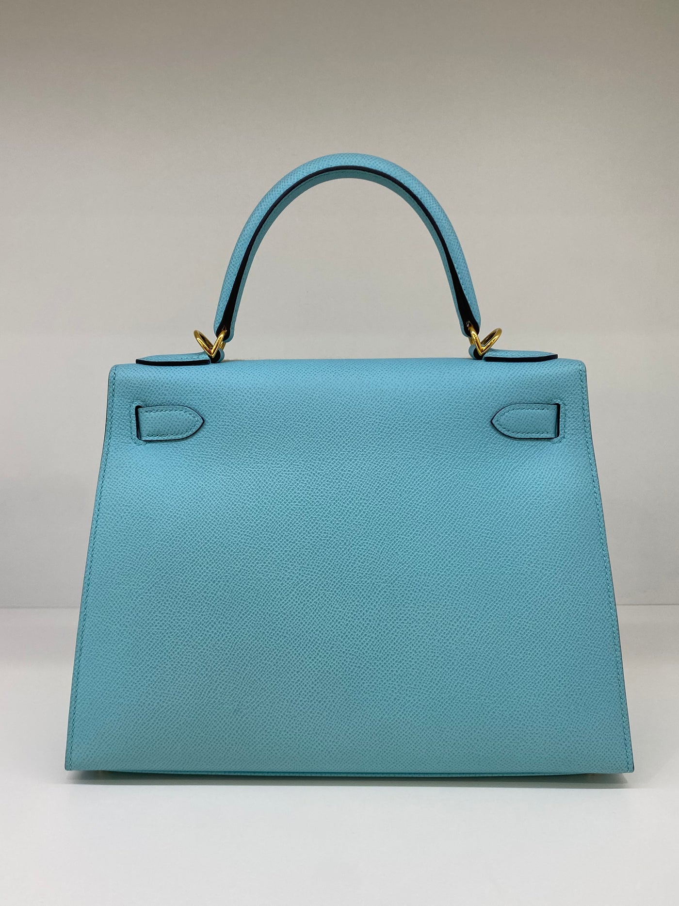 Hermes Kelly 28 Blue Atoll - Y Stamp GHW