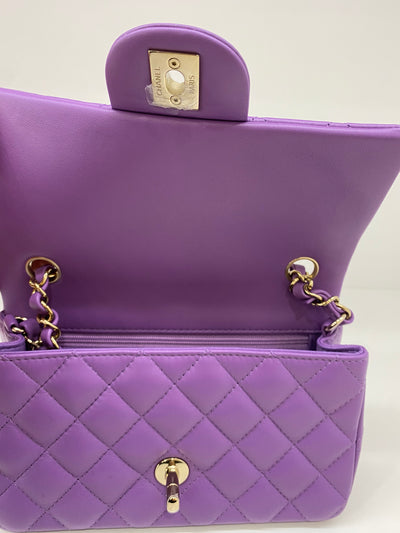 Chanel Classic Flap Mini Purple