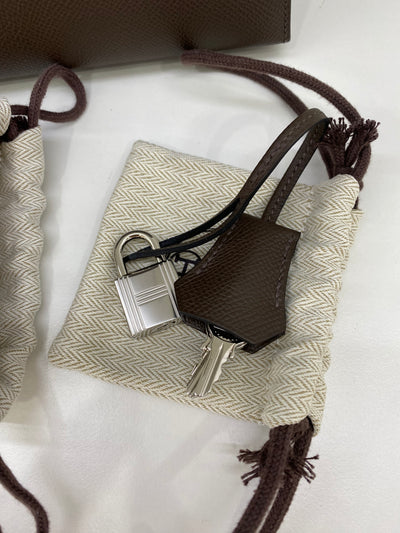 Hermes Kelly 25 Sellier Epsom Ecorce PHW