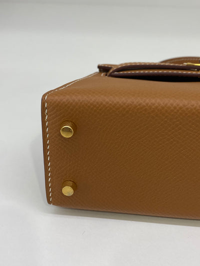 Hermes Mini Kelly Gold GHW