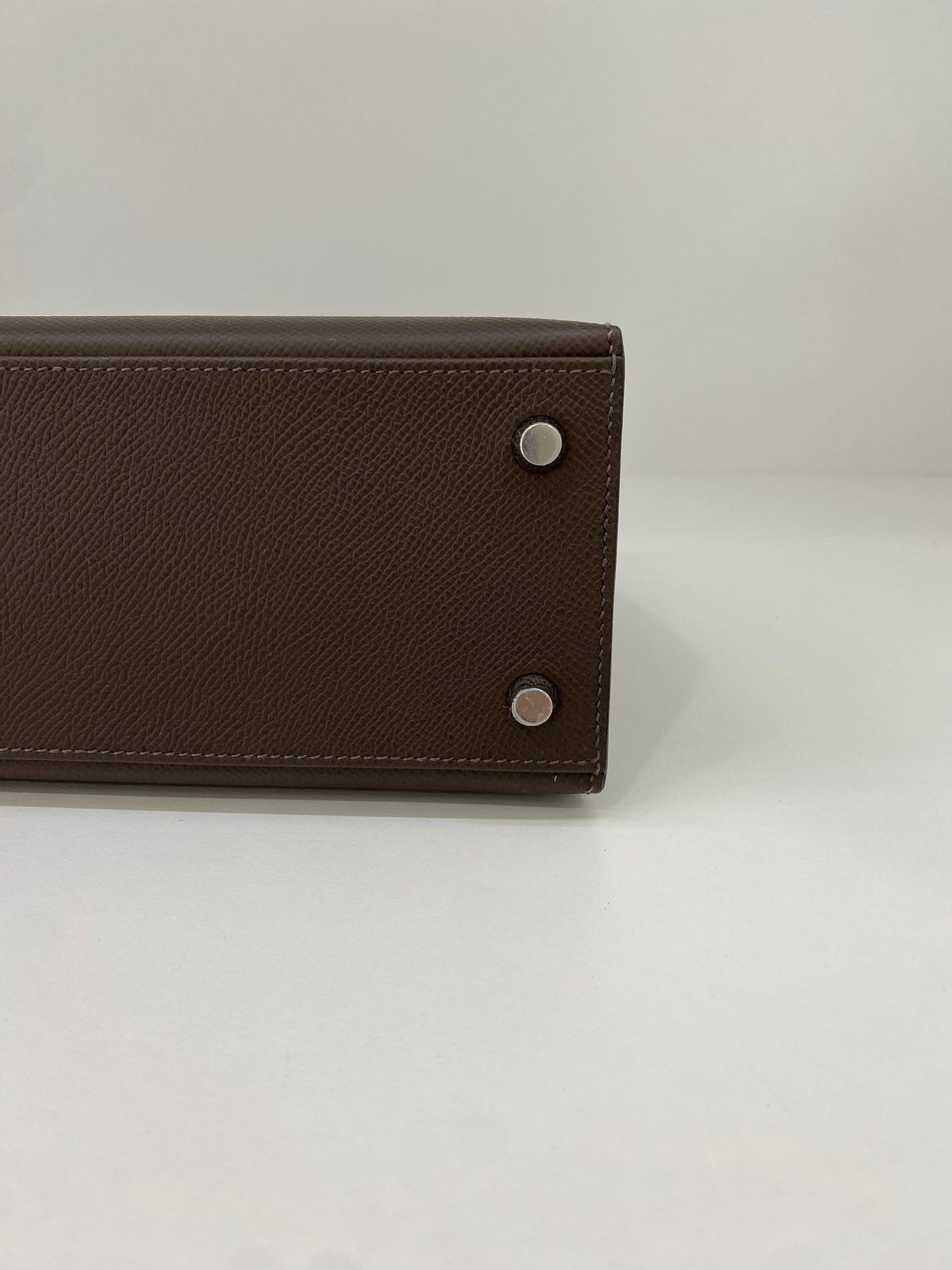 Hermes Kelly 25 Sellier Epsom Ecorce PHW