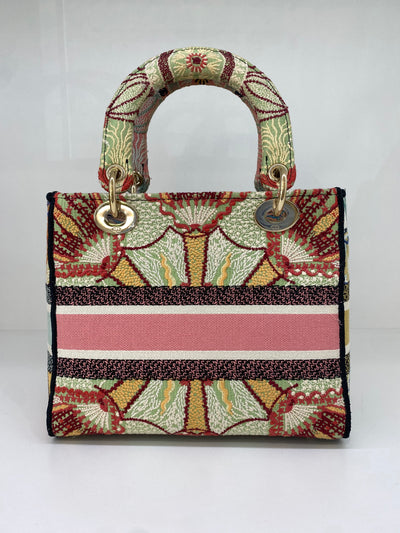 Christian Dior Lady Dior Medium Multicolor Canvas (Limited Edition)