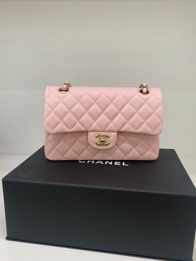 Chanel Classic Flap Small Soft Pink CGHW