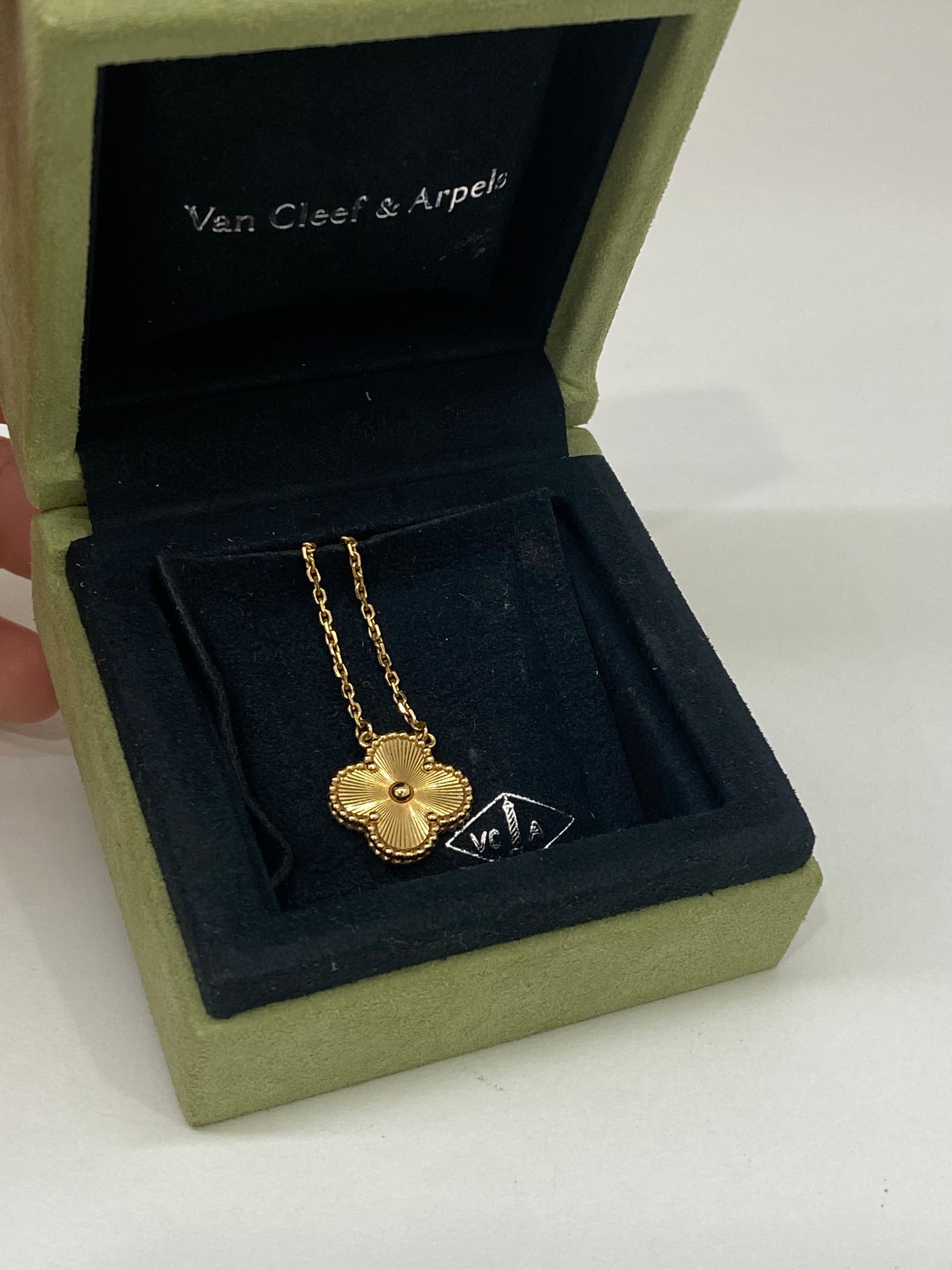Van Cleef & Arpels Vintage Alhambra Pendant Necklace Gold
