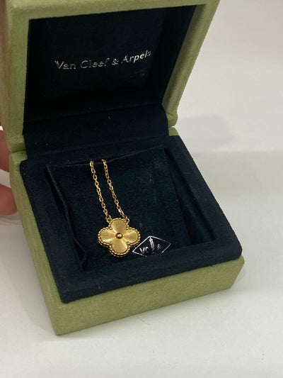 Van Cleef & Arpels Vintage Alhambra Pendant Necklace Gold