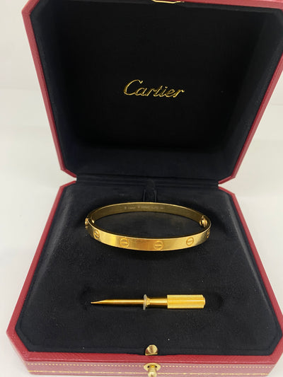 Cartier Love Bangle Yellow Gold Size 18