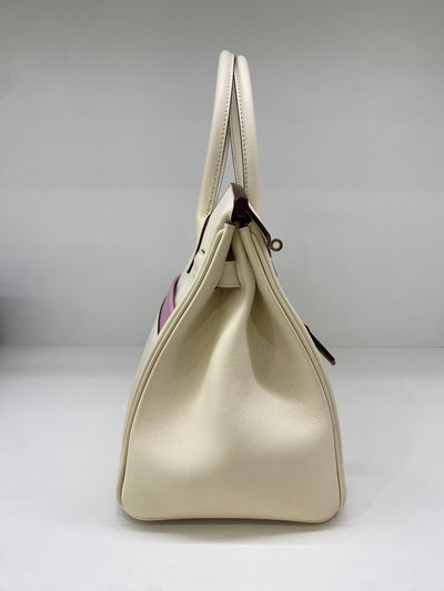 Hermes Birkin 30 Nata Colourmatic PHW
