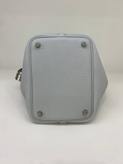 Hermes Picotin 18 Togo Bleu Pale PHW