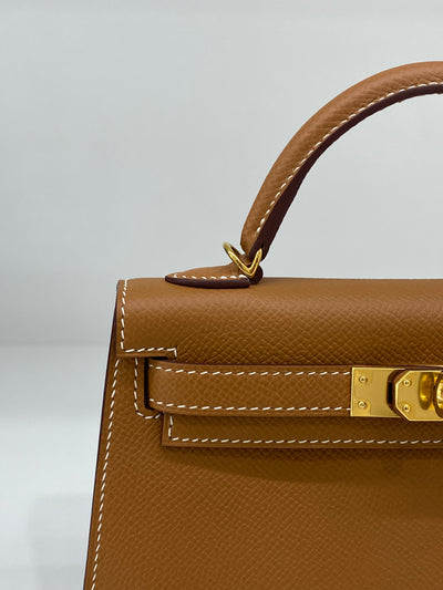 Hermes Mini Kelly Gold GHW