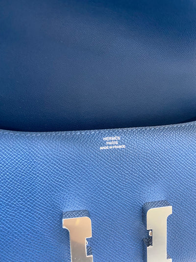 Hermes Constance Elan Deep Blue PHW