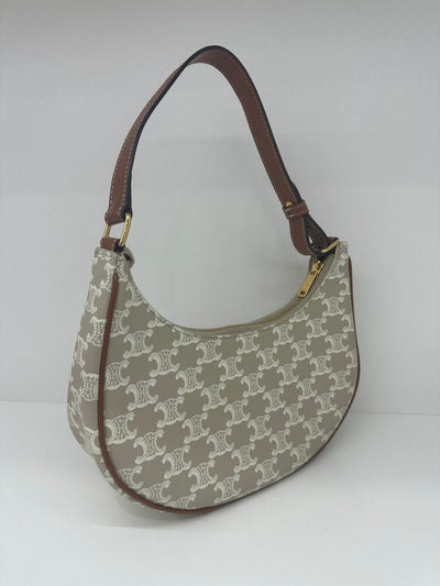 Celine Ava Bag Triomphe White