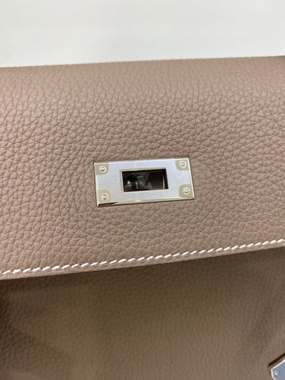 Hermès Kelly 35 Retourne Togo Etoupe PHW