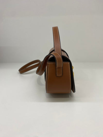 Celine Clutch on Strap Brown GHW
