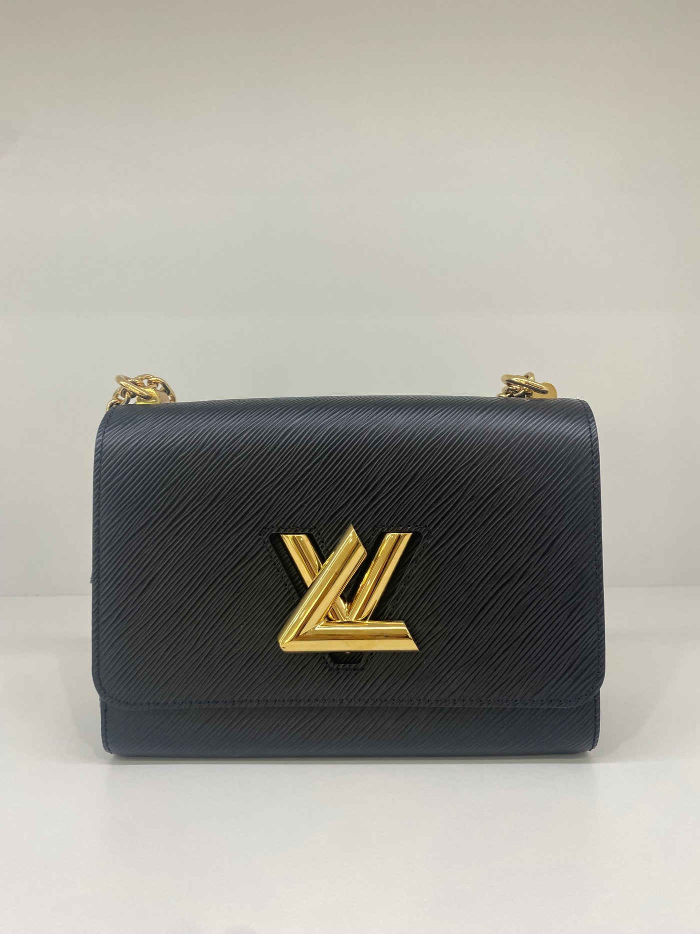Louis Vuitton Twist MM Bag Black GHW