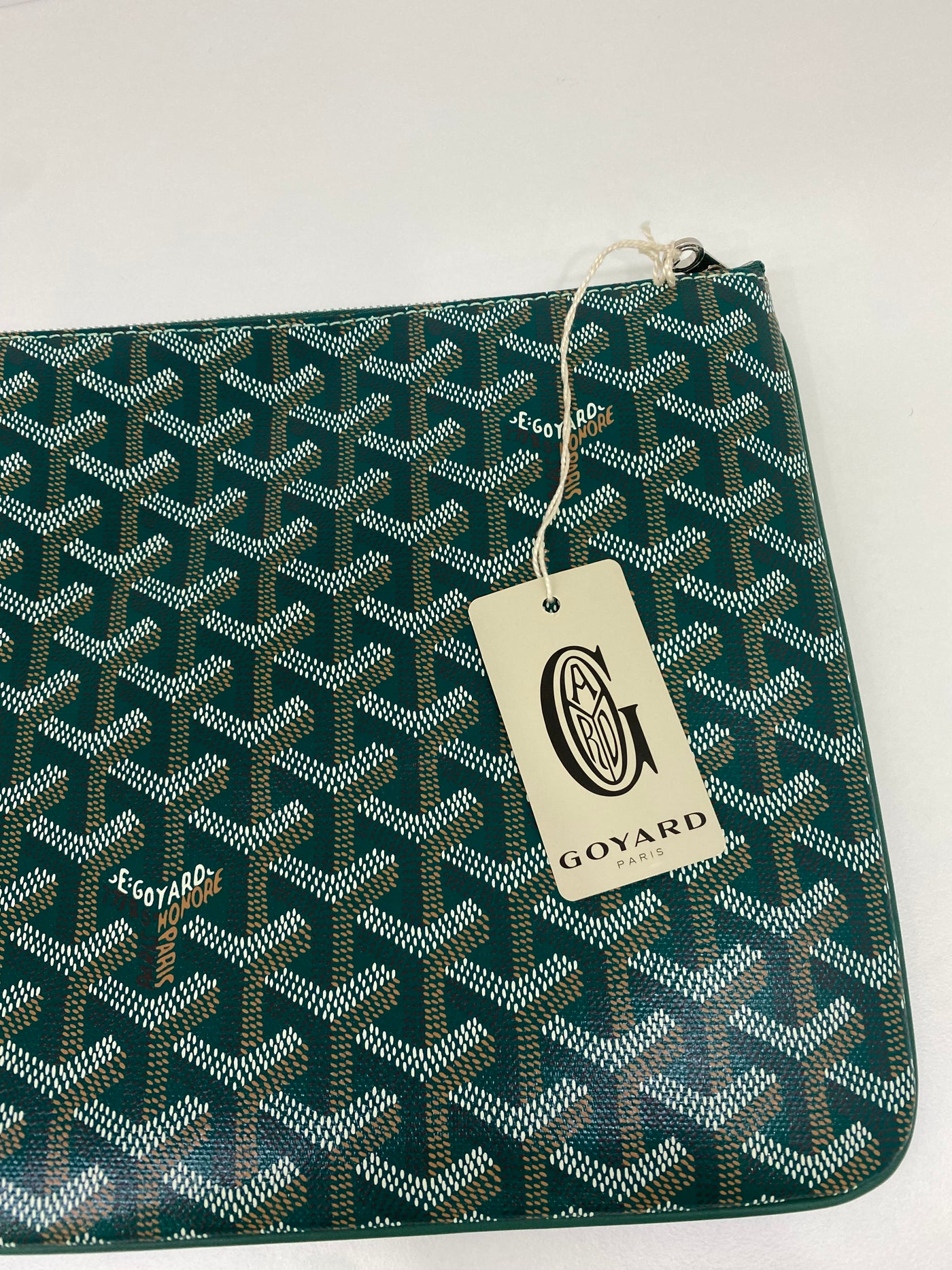 Goyard Clutch Green