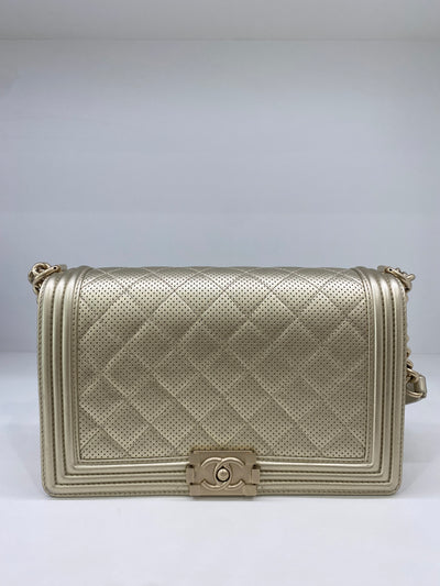 Chanel New Medium Boy Bag Gold