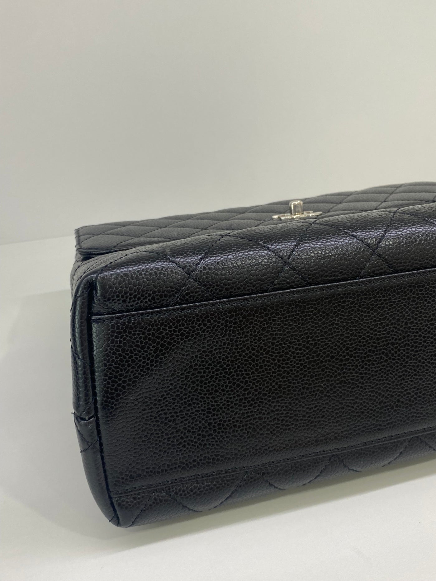 Chanel Kelly Caviar Black Large Vintage