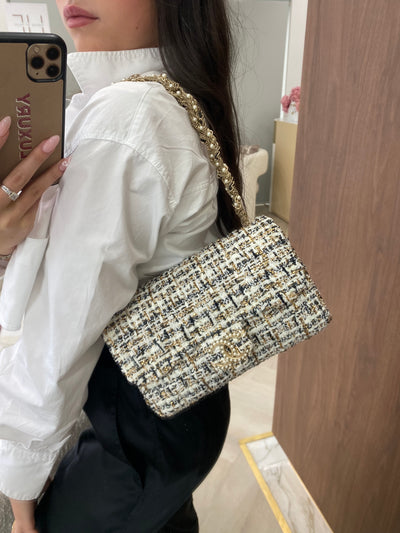 Chanel Tweed & Pearl Westminister bag