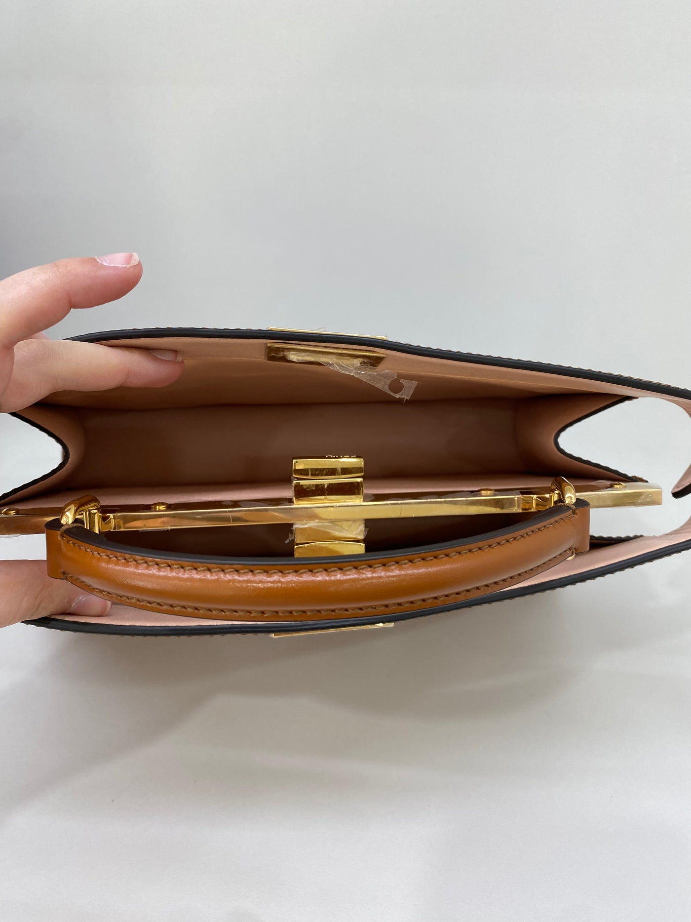 Fendi Peekaboo East West Tan GHW