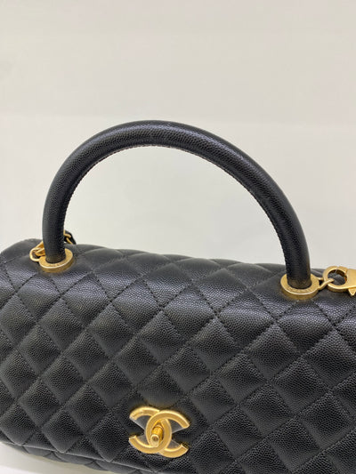 Chanel Coco Handle Black Caviar GHW