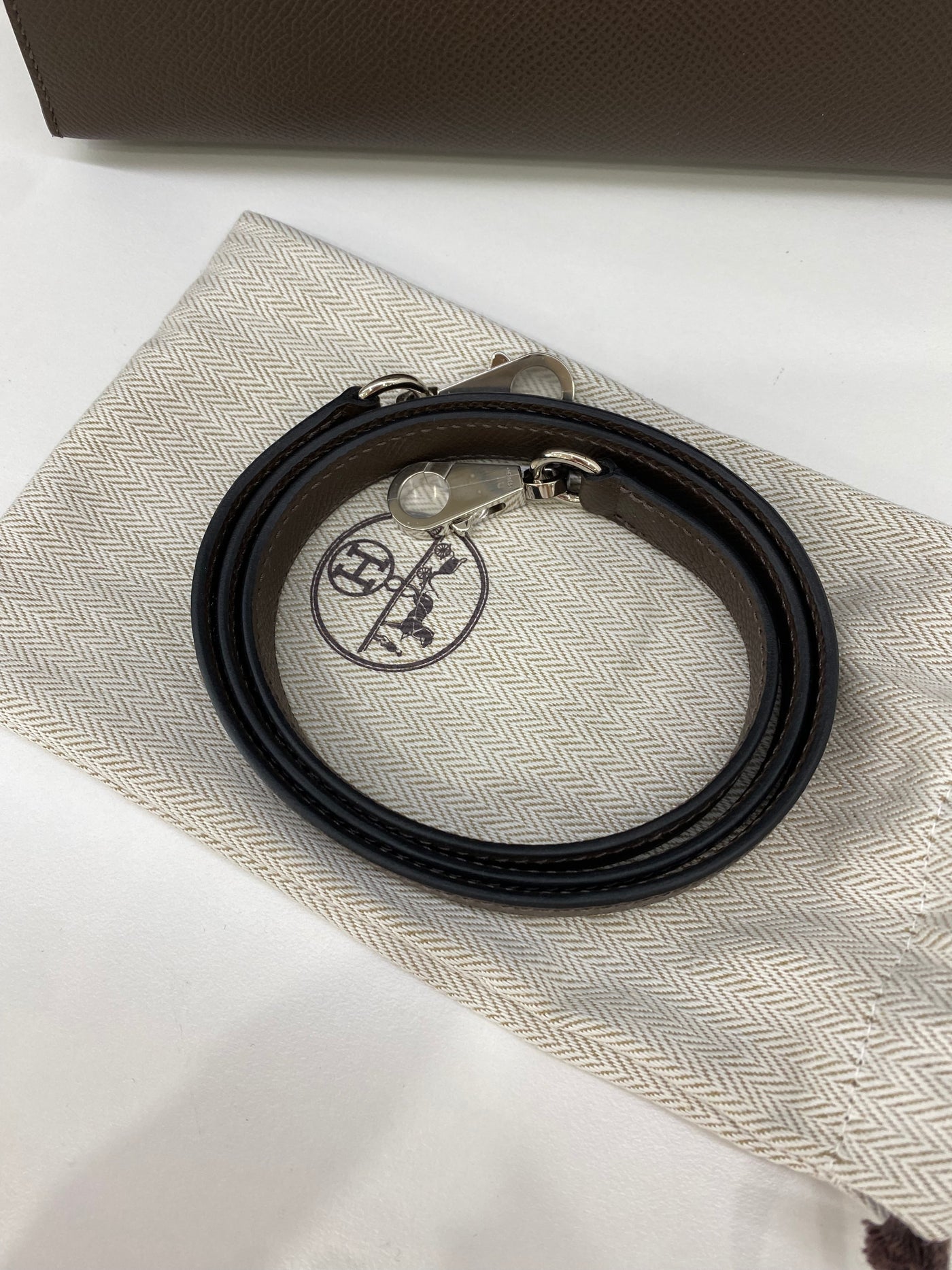 Hermes Kelly 25 Sellier Epsom Ecorce PHW