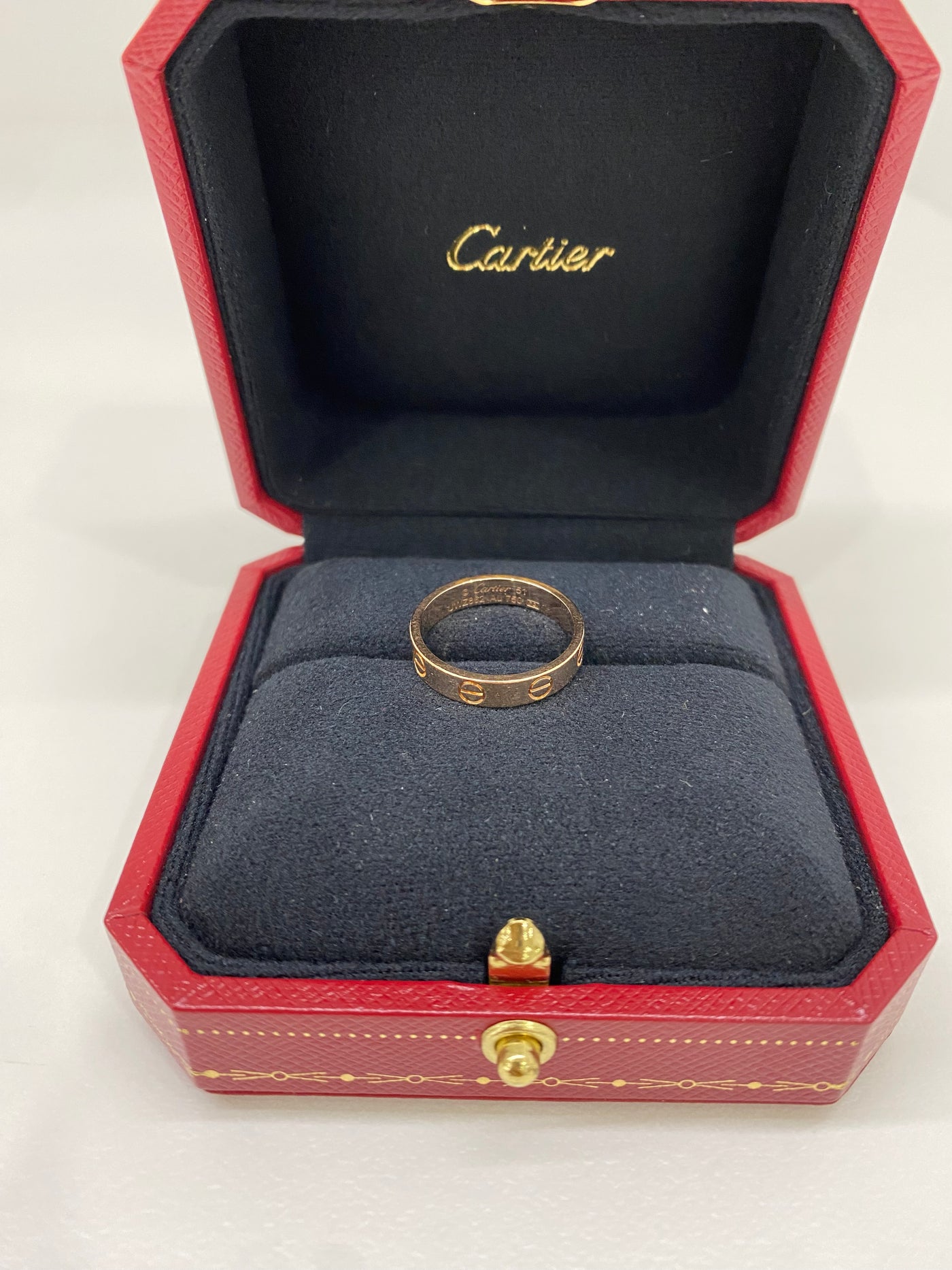 Cartier Love Ring Rose Gold Size 51 (Engraving)