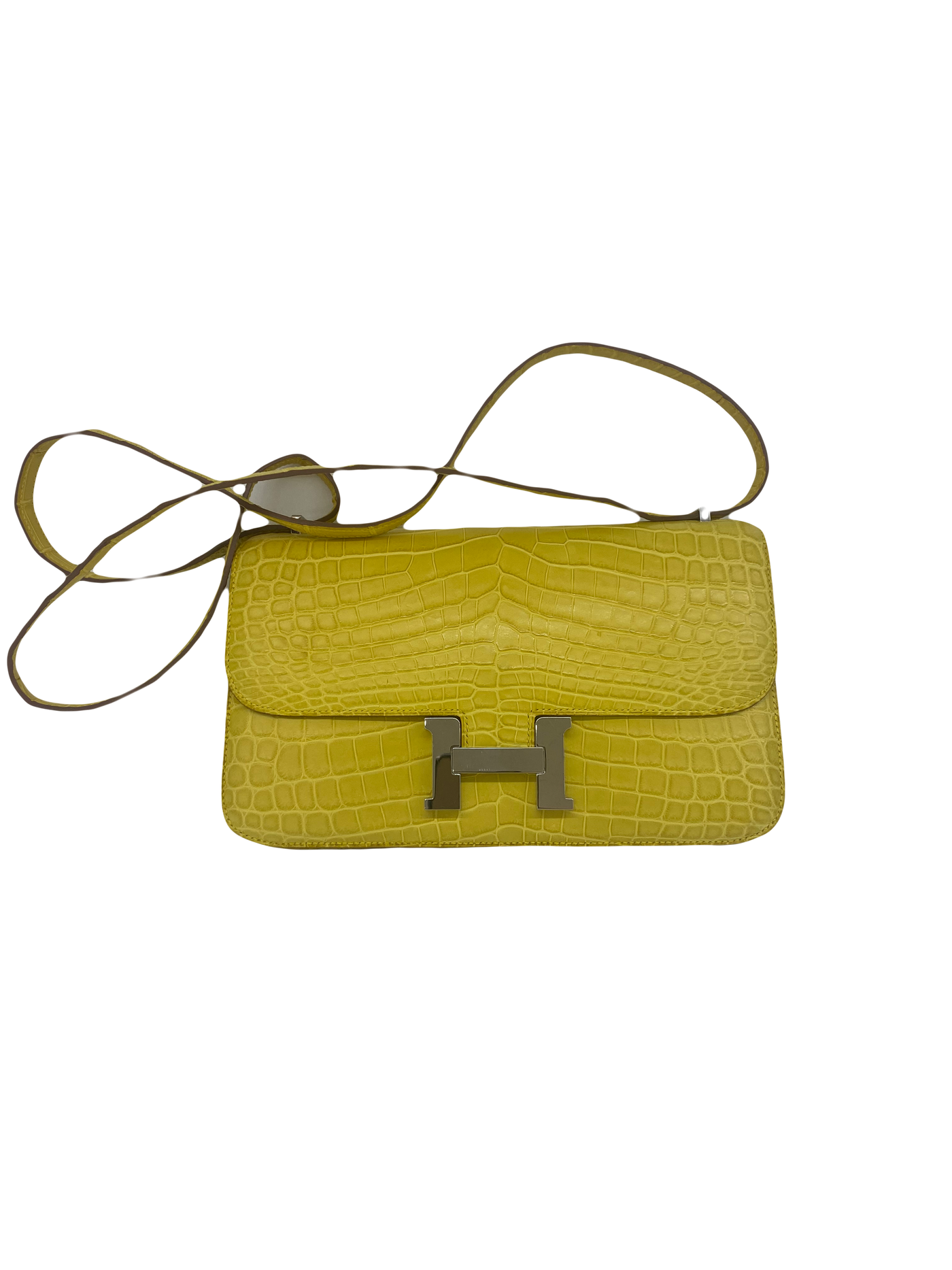 Hermes Constance To Go - Matte Alligator (mimosa) PHW 2018