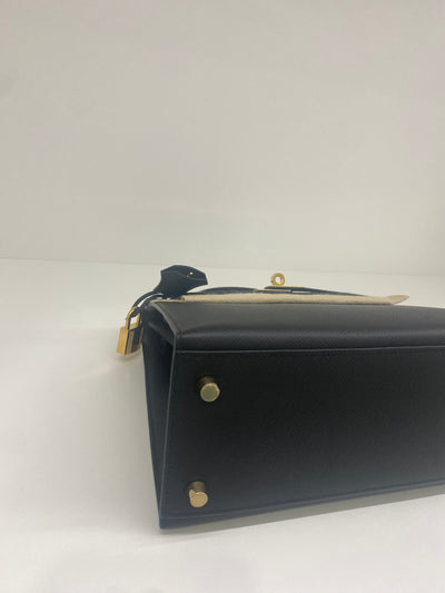 Hermes Kelly 25 - Black GHW (U Stamp)