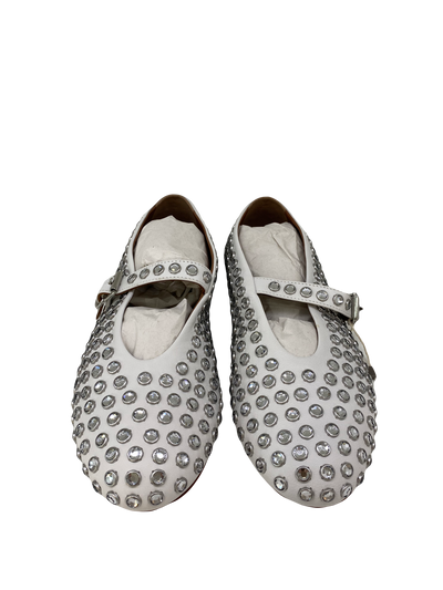 Alaia Ballet Flat White Size 38