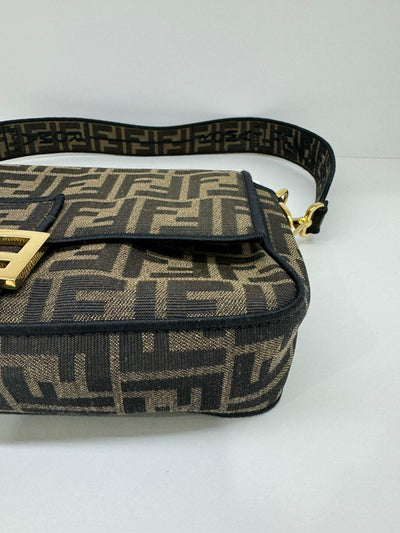 Fendi Baguette FF Logo Brown