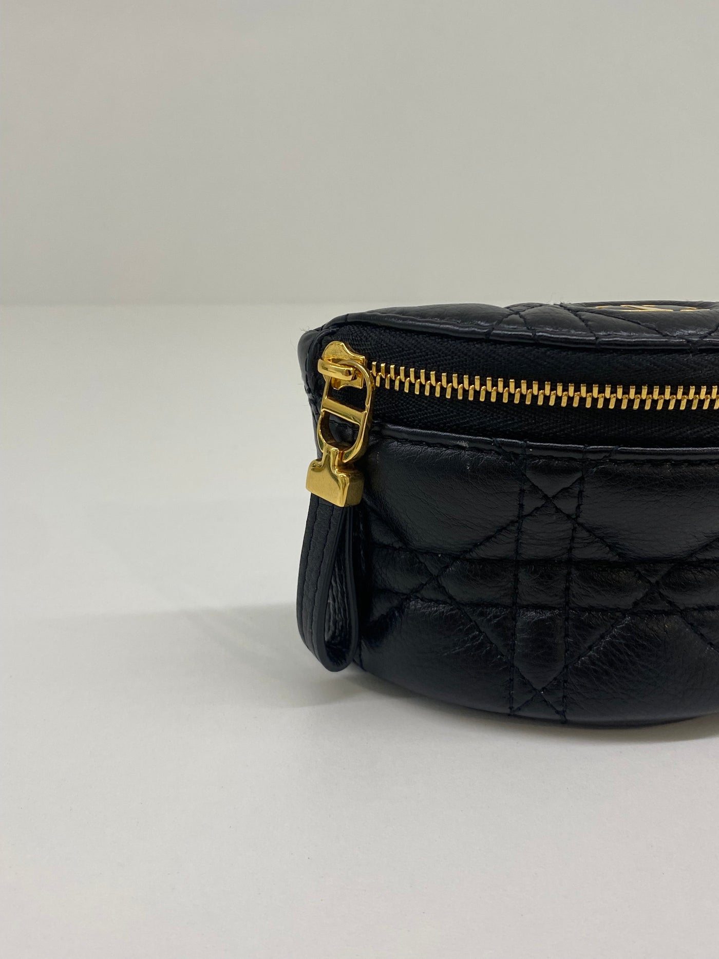 Dior Caro Half Moon Coin Purse