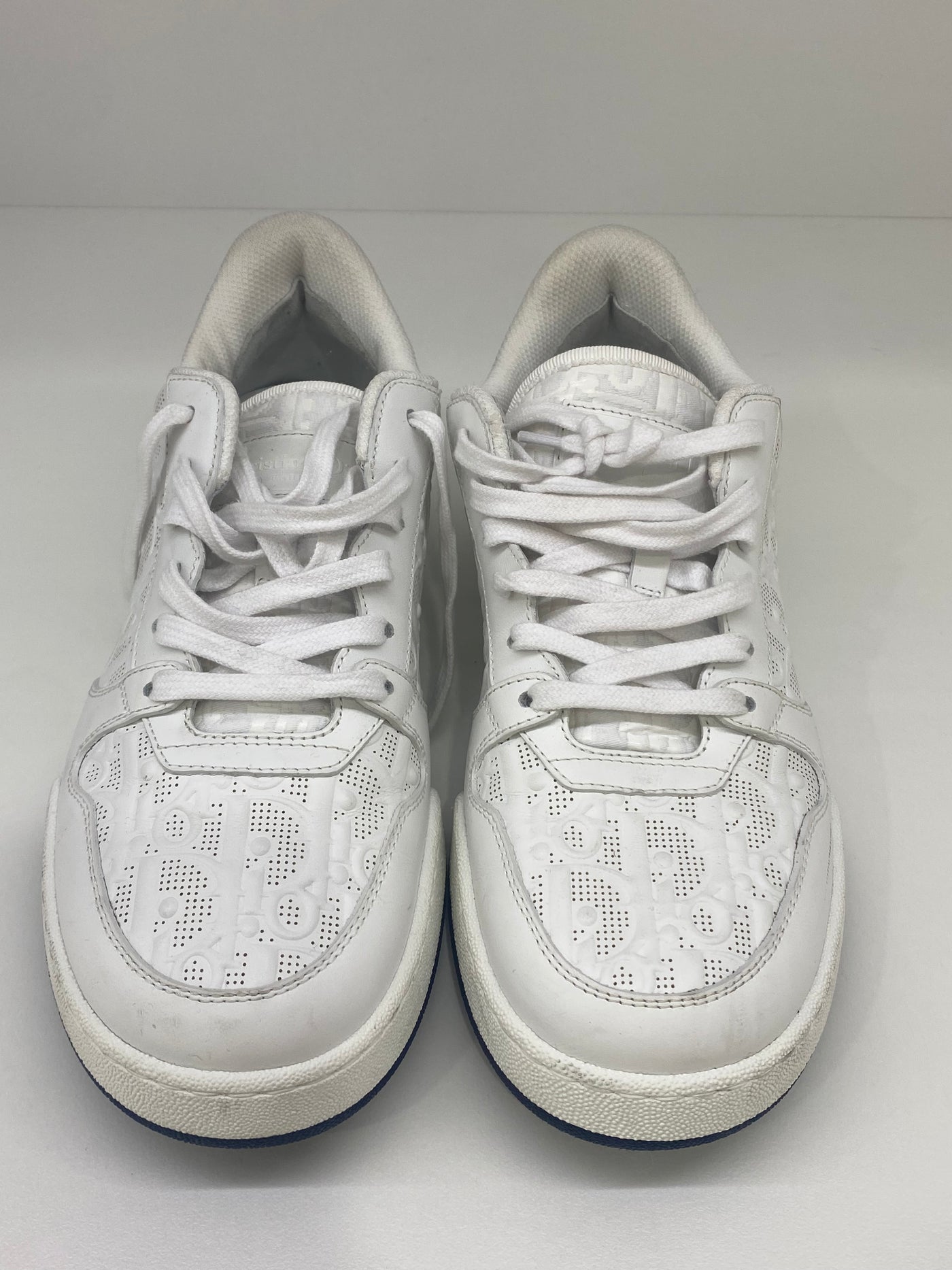 Dior White Oblique Sneakers 37.5