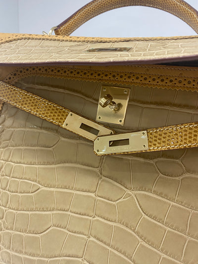 Hermes Kelly 32 Limited Edition - Ghillies, Lizard, Ostrich & Alligator 2012