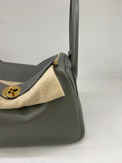 Hermes Lindy 26 Gris Meyer GHW