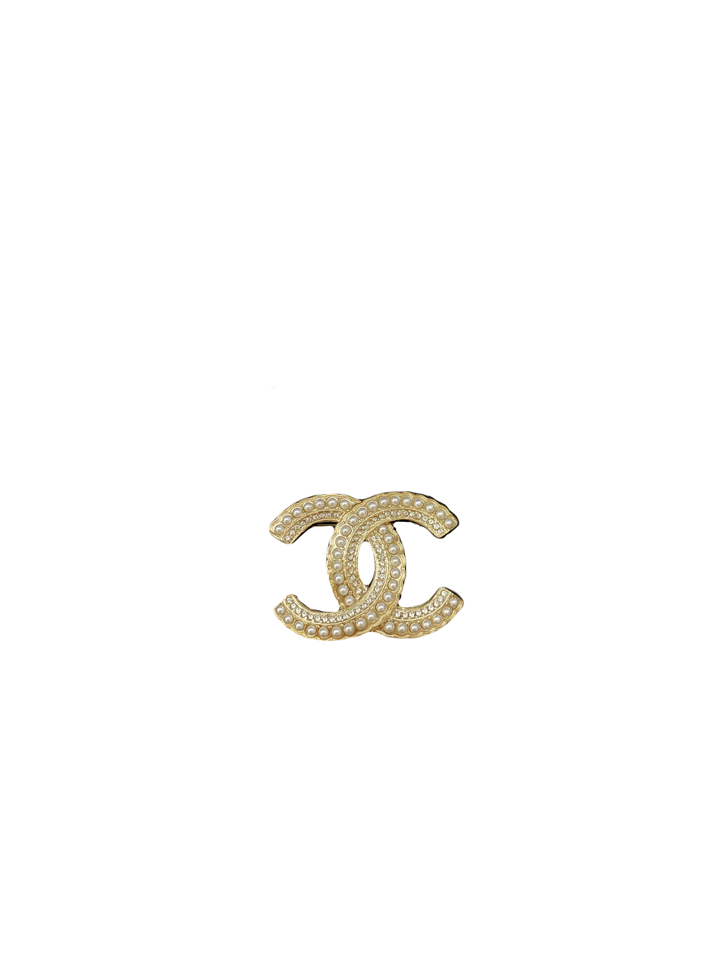 Chanel Pearl Crystal Brooch